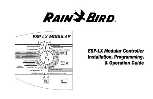 Rain Bird Esp Lx Programming Chart