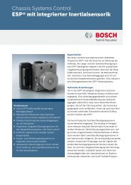 ESP® mit integrierter Inertialsensorik - Bosch - Kraftfahrzeugtechnik