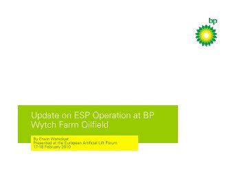 Update on ESP Operation at BP Wytch Farm Oilfield - SPE