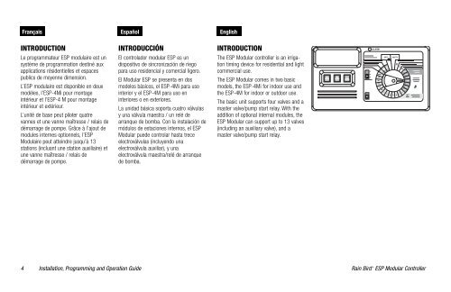 ESPMod Manual 7 - Rain Bird