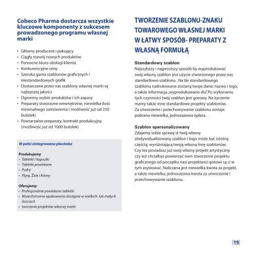 Download uw Private Label Brochure hier - Cobeco Pharma BV