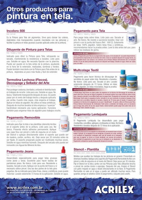 Pinturas Mezcla de - Acrilex