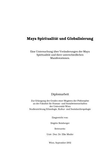 Maya Spiritualität und Globalisierung - Lateinamerika-Studien Online