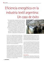 Eficiencia energética en la industria textil argentina ... - Electro Sector
