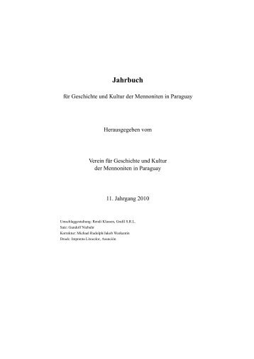 Das komplette Jahrbuch 2010 öffnen/runterladen - Verein für ...