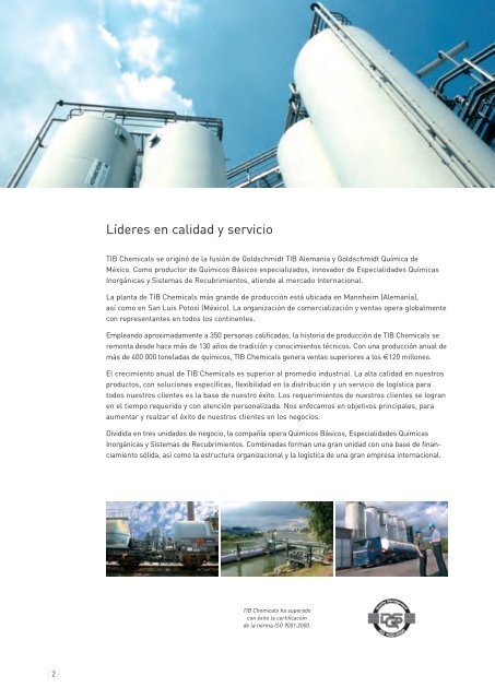 Catalizadores - TIB Chemicals AG