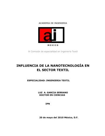 Influencia de la Nanotecnología en el Sector Textil - Academia de ...