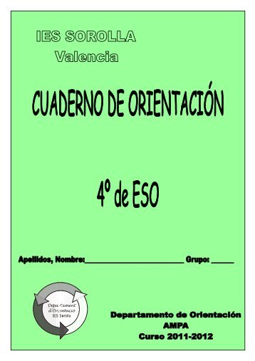 (Cuaderno de orientación 4º ESO 11-12 definitivo) - Ies Sorolla