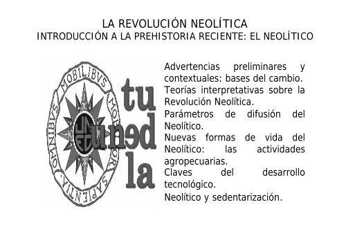 LA REVOLUCIÓN NEOLÍTICA