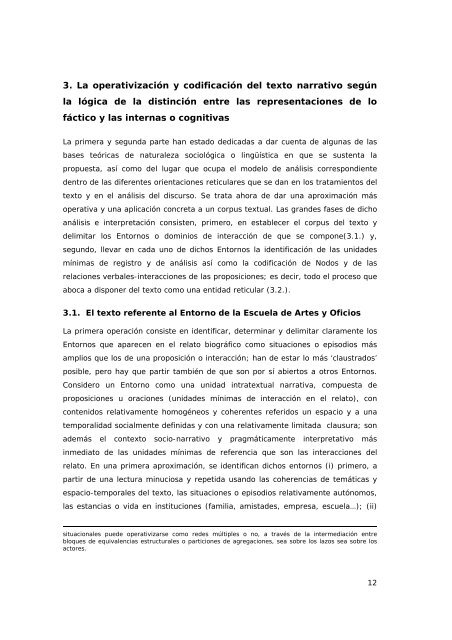 Las representaciones fácticas y cognitivas del relato de entrevistas ...