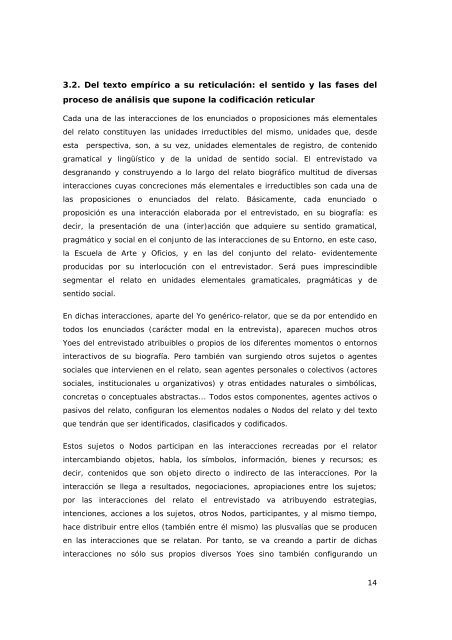 Las representaciones fácticas y cognitivas del relato de entrevistas ...