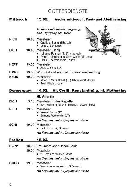 Gottesdienstordnung und Pfarrbrief vom 27.01.13 - Neunkirchen ...