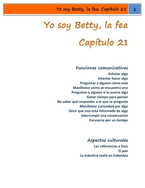 Yo soy Betty, la fea