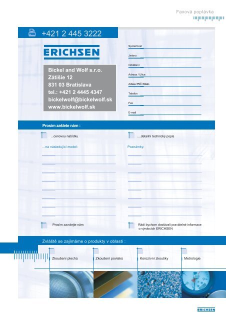 Katalog ERICHSEN povlaky.pdf - Bickel and Wolf