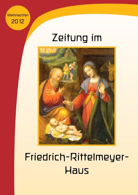 Weihnachtszeitung 2012 - Friedrich-Rittelmeyer-Haus