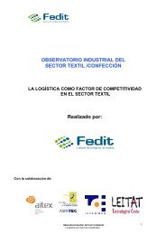 OBSERVATORIO INDUSTRIAL DEL SECTOR TEXTIL ... - Fedit