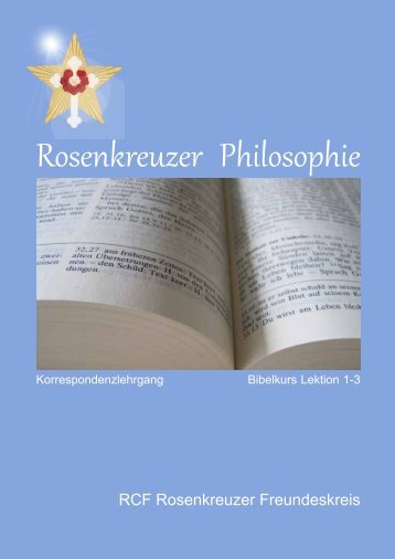 Esoterische Bibelinterpretation Lektion 1-3 - RCF Rosenkreuzer ...