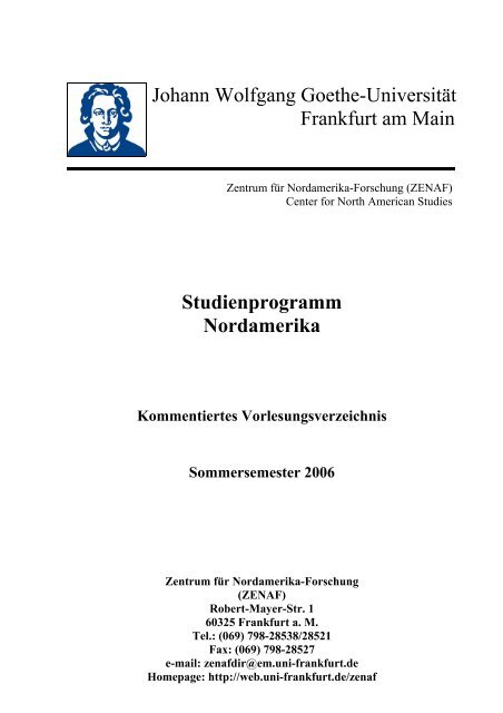 Fachbereich 1: Rechtswissenschaften - ZENAF - Goethe-Universität