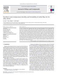 Excellent room-temperature ductility and formability of rolled Mgâ ...