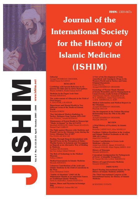 Journal of International Society for the History