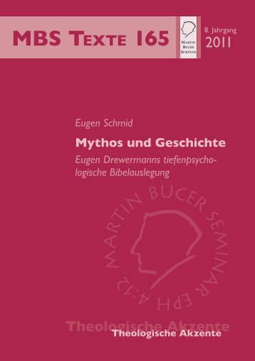Mythos und Geschichte - Martin Bucer Seminar