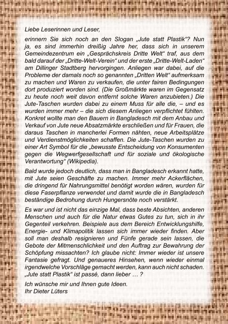 Gemeindebrief 72. Ausgabe März bis Juni 2011