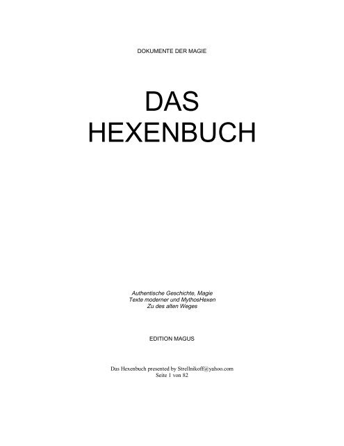 Das Hexenbuch.pdf - Brunoschneider.ch