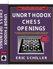 Unorthodox variations of the Alekhine Defense - Eric Schiller