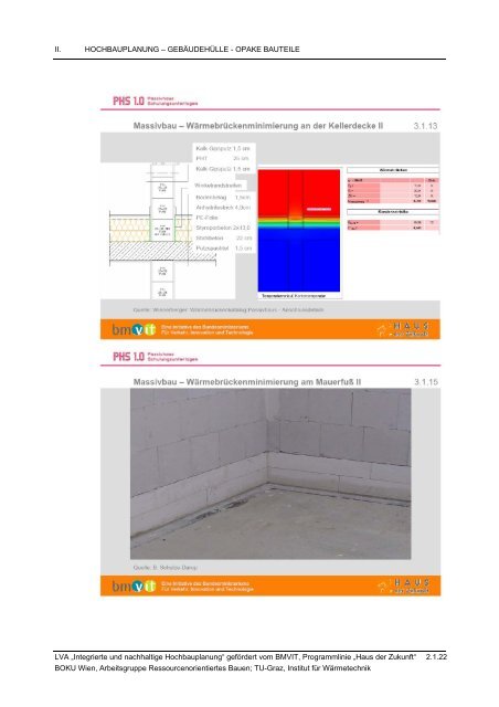 II. HOCHBAU-PLANUNGSWERKZEUGE UND – DETAILS