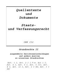 Quellentexte und Dokumente Staats- und Verfassungsrecht