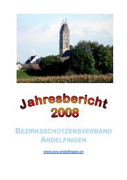 Jahresbericht Schützenmeister 300 m - Bezirksschützenverband ...