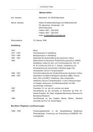 Curriculum Vitae Mathias Hafner priv. Adresse - Fakultät für ...