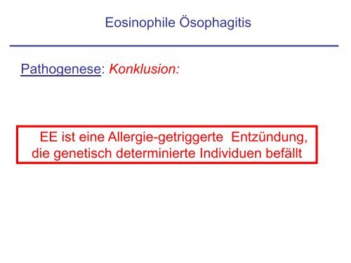 Eosinophile Ösophagitis