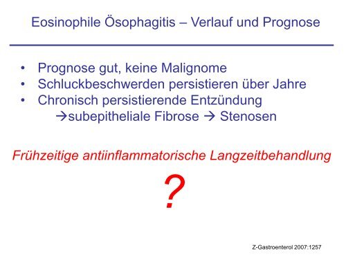 Eosinophile Ösophagitis