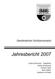 Bericht - Oberländischer Schützenverband