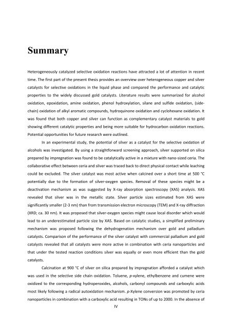 Heterogeneously Catalyzed Oxidation Reactions Using ... - CHEC