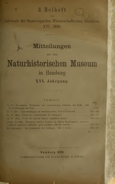 Jahrbuch der hamburgischen Wissenschaftlichen Anstalten