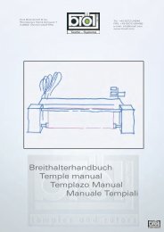 Breithalterhandbuch Temple manual Templazo Manual Manuale ...