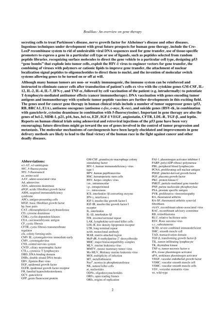 01. Gene therapy Boulikas.pdf - Gene therapy & Molecular Biology