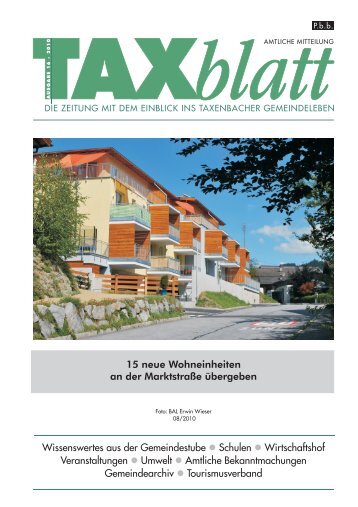 (15,41 MB) - .PDF - Marktgemeinde Taxenbach - Salzburg.at