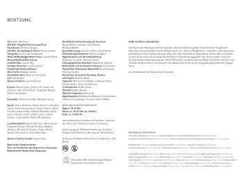 Besetzungszettel als PDF-Download - Bayerische Staatsoper