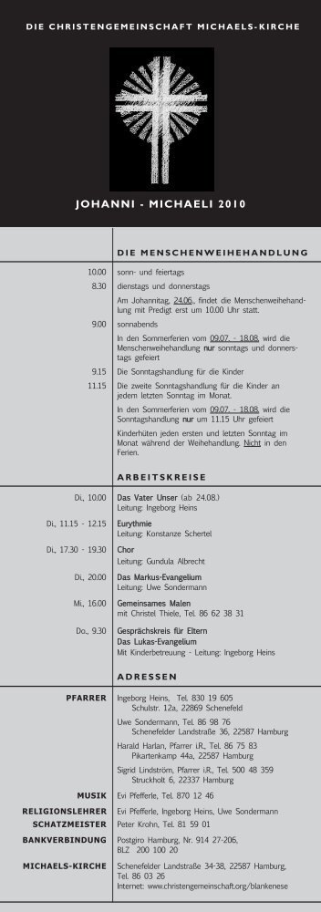 Michaeli 2005.qxp - Die Christengemeinschaft