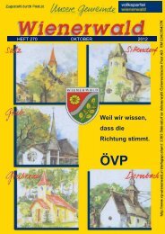 Weil wir wissen, dass die Richtung stimmt. - oevpww.heim.at