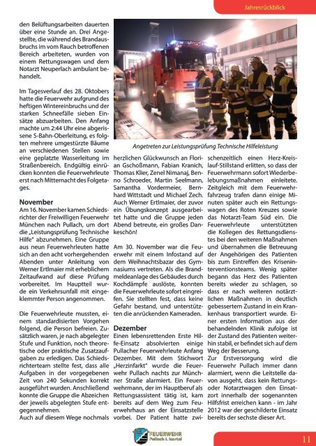 Jahresbericht 2012 - Freiwillige Feuerwehr Pullach