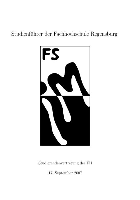 Studienführer der Fachhochschule Regensburg - FSIM eV