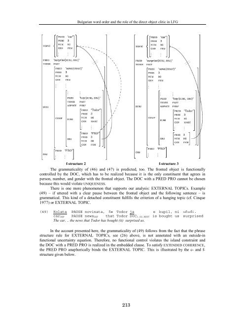 Proceedings of the LFG 02 Conference National Technical - CSLI ...