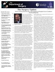 Fall/Winter 2009 The Surgery Update - Schulich School of Medicine ...