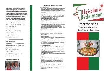 Flyer-Download - Fleischerei Erdelmann