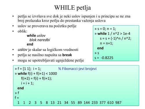 A1 Matlab