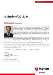 Stifterbrief Nr. 2 in 2012 - Stiftungszentrum